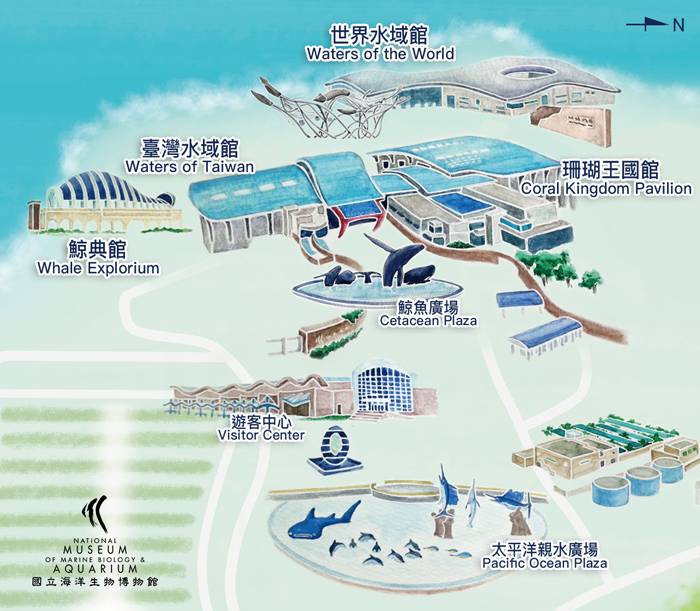 海生館園區地圖